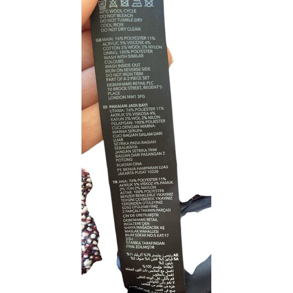 Jasper Conran Dress Girl Size 9-12 Months Wool Blend‎ Formal Party - Picture 7 of 7